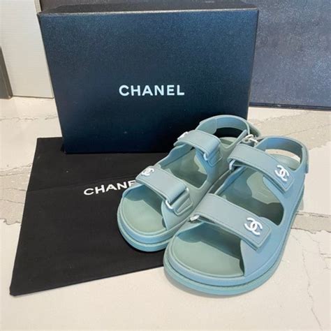 where to buy chanel velcro sandals|Chanel sandals dad.